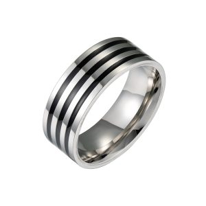 Stainless steel men's drip ring simple fashion bracelet